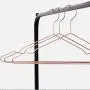 42cm Strong Metal Wire Clothes Hangers Hook Coat Trouser Skirt Holder Bar