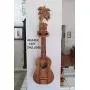 Ukulele Wall Mount Hanger, Coconut Tree, Hand Carved