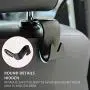 Universal Vehicle Car Backseat Headrest Hanger Storage Organizer-Strong and Deep Enough for Handbags, Purses, Coats, and Grocery Bags, Bottle Holder (4 Black)