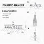 8-in-1 Clothes Hangers Plastic Protable flodable Multi-Function Retractable Rotatable Non-Slip Suit Hangers Wet and Dry Dual-use Save Space Travel Standard Clothes Hangers for Kids, Adults 8-in-1 Clothes Hangers Plastic Protable flodable Multi-Function Retractable Rotatable Non-Slip Suit Hangers Wet and Dry Dual-use Save Space Travel Standard Clothes Hangers for Kids, Adults