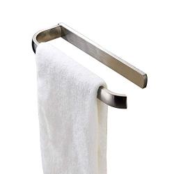 ROZIN Wall Mounted Bath Towel Hanger Single Towel Bar Brushed Nickel