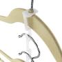 HANGERWORLD 60 White 5.7inch Plastic Space Saving Multi-Hang Coat Clothes Garment Hanger Connector Hooks