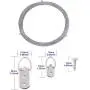 Picture Frame Hanging Wire Kit Stainless Steel Wire with 20 Pieces 2 Holes D-Ring Picture Hangers and 20 Pieces Single Hole D-Ring with Screws, Supports up to 75 Lbs (1.0 mm x 98 Feet) Picture Frame Hanging Wire Kit Stainless Steel Wire with 20 Pieces 2 Holes D-Ring Picture Hangers and 20 Pieces Single Hole D-Ring with Screws, Supports up to 75 Lbs (1.0 mm x 98 Feet)