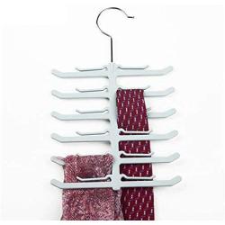 5pcs Random Color Tie Scarf Scarves Hanger Clothes Racks Multi-Layer Fish Skeleton Storage Rack Hanging Coat Organizer Holder