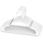 CADIAA 50 Pack Heavyduty Non Slip Hangers with Cascading Hooks White Hooks,Space Saving Clothes Hangers for Pants,Coat,Shirts,Suits,Dress