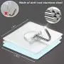 Adhesive Hooks,Transparent Seamless Stainless Steel Ultra Strong Wall Hooks for Kitchen Bathroom Ceiling Door Utility Hooks(12 PCS) Adhesive Hooks,Transparent Seamless Stainless Steel Ultra Strong Wall Hooks for Kitchen Bathroom Ceiling Door Utility Hooks(12 PCS)