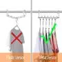 Giftol Metal Space Saving Hangers 12 Slots New Version Hanger Magic Cascading Hanger Closet Wardrobe Clothes Organizer(4 Pack)