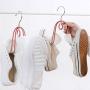 HJYPYJ Magic Hanger,Multifunction Magical Hangers,Home Drying Shoe Rack Steel + PVC Durable Hanger,Space-Saving Organizer Hangers, Superimposable/Pink / 8 pcs