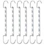 6pcs Multi-Port Support Clothes Hanger Multifunctional Clothes Drying Rack Metal Hangers Organizer Storage Rack for Space Saving Decoration