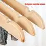 YOYOHOT 1/5pc Light Wood Hanger Clothes Hangers Non Slip 360 Degree Rotating Hooks Hang All Kinds of Clothes