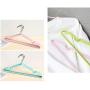 Yijiang Beautiful and Lightweight 40 Pack Metal Non-Slip Hangers Ultra Thin Space Saving Rubber Coated Metal Hangers Groove Design Clothes Rack (Color : Pink)