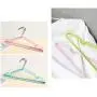 Yijiang Beautiful and Lightweight 40 Pack Metal Non-Slip Hangers Ultra Thin Space Saving Rubber Coated Metal Hangers Groove Design Clothes Rack (Color : Pink)