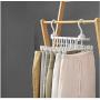 3D Space Saving Hanger Magic Clothes Hanger Holders with Hook Closet Organizer Rack Organizer Home Hanger Foldable Clothes Clip 2pcs