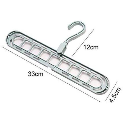 10PC Random Color Multi-Port Support Circle Clothes Hanger Clothes Drying Racks Decoration Multifunction Plastic Scarf Clothes Hanger