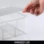 mDesign Plastic First Aid Kit Storage Boxes for Bathroom, Kitchen, Cabinet, Closet, Drawer - Organizes Medicine, Ointments, Adhesive Bandages, Dental, Diabetic Supplies, 8 Divided Sections - Clear mDesign Plastic First Aid Kit Storage Boxes for Bathroom, Kitchen, Cabinet, Closet, Drawer - Organizes Medicine, Ointments, Adhesive Bandages, Dental, Diabetic Supplies, 8 Divided Sections - Clear