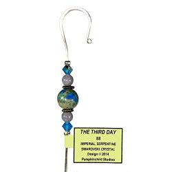 Handmade Jeweled Ornament Hanger Hook- THE THIRD DAY