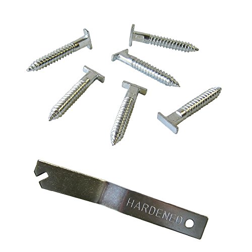 T-Screw Security Hangers - 100 Pack - T-Screws Picture Frame Locking Hardware to Lock Artwork