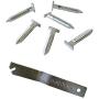 T-Screw - 25 Pack with T Screw Wrench - T-Head Security Screw - Picture Frame Locking Hardware to Lock Artwork T-Screw - 25 Pack with T Screw Wrench - T-Head Security Screw - Picture Frame Locking Hardware to Lock Artwork