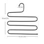 HJYPYJ Magic Hanger,Type s Multifunction Magical Hangers,Iron Multi-Layer Storage Trouser Hangers,Space-Saving Organizer Hangers, Not Easy to Fall Off/Black / 3 pcs