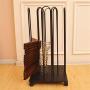 LRRJJ Clothes Hanger Organizer Rack with Wheels, Clothes Hanger Stacker Hanger Storage Organiser Stand Screw Together Assembly for Clothing Store Empty Hanger Extra Hanger Laundry Rooms