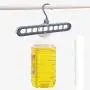 WXR Magic Hangers Space Saving Clothes HangersSmart Closet Space Saver 3 Pack Sturdy Plastic Coat Hanger for Heavy ClothesOrganizer for Closet Wardrobe System (Gray)