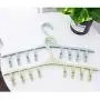 Yuqianjin 5-Pack Hangers, 16.9 Inch, with Adjustable Clips, Non-Slip, Space Saving Clothes Hangers, for Pants, Panties, Underwear, Clothes (Color : Green) Yuqianjin 5-Pack Hangers, 16.9 Inch, with Adjustable Clips, Non-Slip, Space Saving Clothes Hangers, for Pants, Panties, Underwear, Clothes (Color : Green)