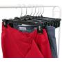 Hanger Central Heavy-Duty Black Plastic Closet Department Store Pants Hangers, 8 Inch, 50 Pack