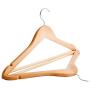 Clothes Hangers, Wooden Hangers,(20 Pack) Premium Heavy Duty Wooden Coat Hangers with Trouser Bar,Precisely Cut Notches,Extra Smooth Finish,Ideal for Home and Shops - Space Saving Solution