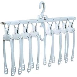 EvaroFly Multipurpose Magic Stretch Folding Hanger, Save Space Storage Clothes Hanger, Household Travel Camping -White 52.5x42x29cm