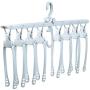 EvaroFly Multipurpose Magic Stretch Folding Hanger, Save Space Storage Clothes Hanger, Household Travel Camping -White 52.5x42x29cm