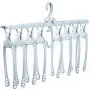 EvaroFly Multipurpose Magic Stretch Folding Hanger, Save Space Storage Clothes Hanger, Household Travel Camping -White 52.5x42x29cm