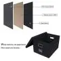 ATBAY File Storage Boxes Collapsible Large Capacity Office File Organizer for Letter/Legal Size Hanging File Folder Box, Black 4Pack ATBAY File Storage Boxes Collapsible Large Capacity Office File Organizer for Letter/Legal Size Hanging File Folder Box, Black 4Pack