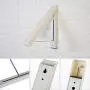 Alexsix Home Retractable Wall Mounted Punch Free Clothes Hanger, Aluminum Folding Drying Coat Racks Punch-Free Home Storage Organiser for Laundry Room Closet Storage, Easy Installation