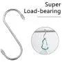 5 Pcs Kitchen Hooks,Stainless Steel S Hook for Closet Rod,Ideal for Hanging Kitchenware,Towels,Bags,Clothes,Scarf,Flowerpots,Silver 5 Pcs Kitchen Hooks,Stainless Steel S Hook for Closet Rod,Ideal for Hanging Kitchenware,Towels,Bags,Clothes,Scarf,Flowerpots,Silver