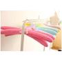 DNJKSA Colorful Anti-Slip Lint Padded Clothes Hanger Children Hanger(10 Pieces/Lot)(Random Color)