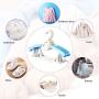 Hangers Plastic Kids, No-Slip Space Saving Clothes Hangers for Babies Toddler Children Youth Perfectly Sized for Kids 0-12 Years - Blue,30PACK