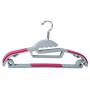 wet and dry slip plastic hanger 5pcs a lot Seamless installed home-magic pants rack clothes hangers (Dark Gray)
