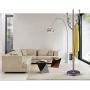 Floor Hanger Leqi Fashion Coat Rack Hanger Floor Tree Clothes Rack Floor Hangers Bedroom Simple Modern Silver Multifunctional Coat Rack (Color : Gray)