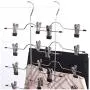 DNJKSA Layers Stainless Steel Multifunctional Clothes Hangers Pants Storage Hangers Cloth Rack Multilayer Storage Cloth Hanger(5 Pieces/Lot)(Random Color) DNJKSA Layers Stainless Steel Multifunctional Clothes Hangers Pants Storage Hangers Cloth Rack Multilayer Storage Cloth Hanger(5 Pieces/Lot)(Random Color)
