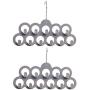 Faddare Clothes Hanger 2PCS Home Space Saving Organizer 11 Holes Scarf Rack Flexible Closet Multifunctional Ties Belts Non Slip Velvet Durable Swivel Hook(Grey)