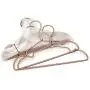 Koobay 30Pack Non Slip 32CM Gold Copper Light Wire Children Clothes Suit Coat Metal Hanger