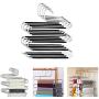 5pcs Random Color Multi-Functional Pants Rack Shelves Stainless Steel Wardrobe Magic Hanger S-Shape Clothes Hangers Storage Rack