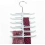 10pcs Random Color Tie Scarf Scarves Hanger Clothes Racks Multi-Layer Fish Skeleton Storage Rack Hanging Coat Organizer Holder