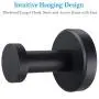 APLusee Matte Black Robe Towel Hook, Stainless Steel Modern Coat Hook, Utility Shower Towel Hanger for Bathroom Kitchen Home Storage APLusee Matte Black Robe Towel Hook, Stainless Steel Modern Coat Hook, Utility Shower Towel Hanger for Bathroom Kitchen Home Storage