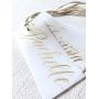 Wedding Gift Tags - Bridesmaid Gift Tags - Calligraphy Vellum Dress Hanger Tags - Personalized Wedding Gift Tag