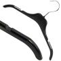 HANGERWORLD 15 Black 11.8inch Plastic Kids Coat Clothes Garment Baby Toddler Top Hangers with Metal Hook