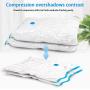 Shineyoo 8pcs Space Saving Hanger Vacuum Storage Bags with 2pcs Travel Hand Pumps Set - Jumbo Premium Vacuum Storage Bag for Clothes, Blankets,Pillows, and Many Other Household Items Space Saver Bags