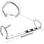 Magic Hangers,Ipow Wonder Magic Metal Wardrobe Closet Bar Clothes Coat Hanger Organizers for Space Saving and Storage-Set of 4