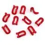 20pcs Creative Mini Flocking Clothes Hanger Easy Hook Closet Random Color