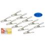 Home-X Stainless Steel Clothespins, Heavy-Duty Clothes Hangers, Set of 10